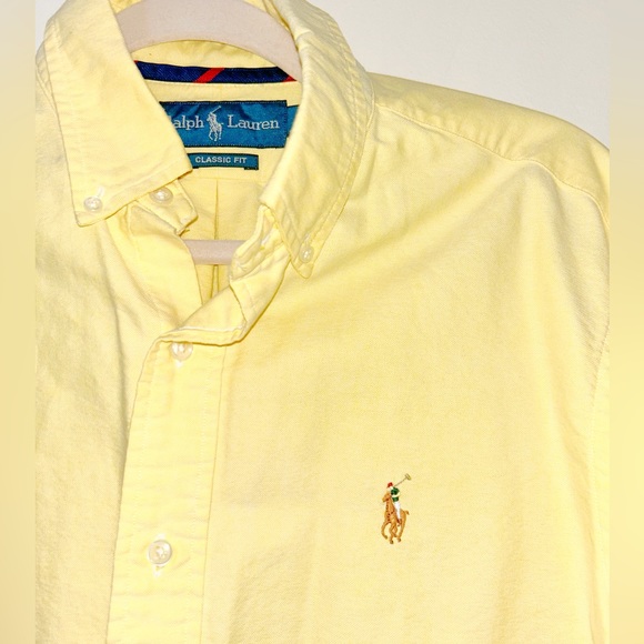 NWOT Ralph Lauren Yellow Classic Fit Polo- Authentic - Picture 5 of 6
